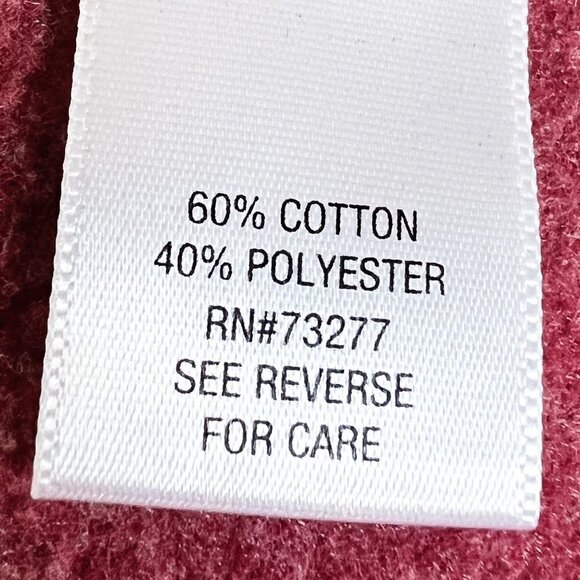 Women's SO Sweater | Pullover | Hooded | Red | Size Medium | V-Neck Top - Picture 8 of 9